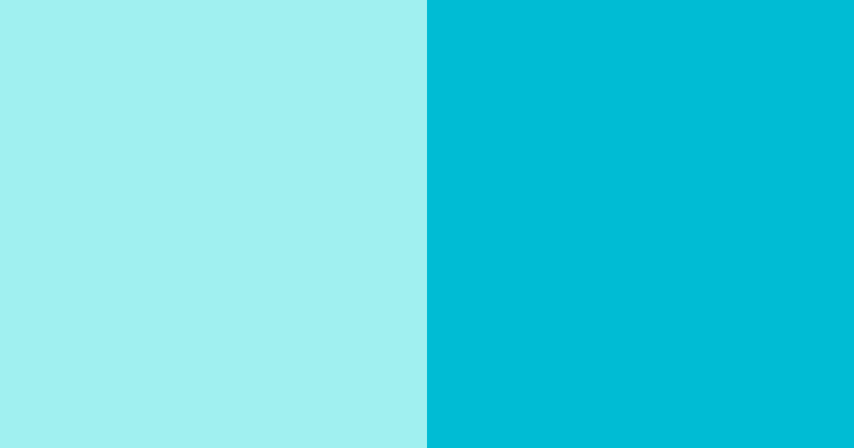 Download bright cyan color palette PNG image (landscape)