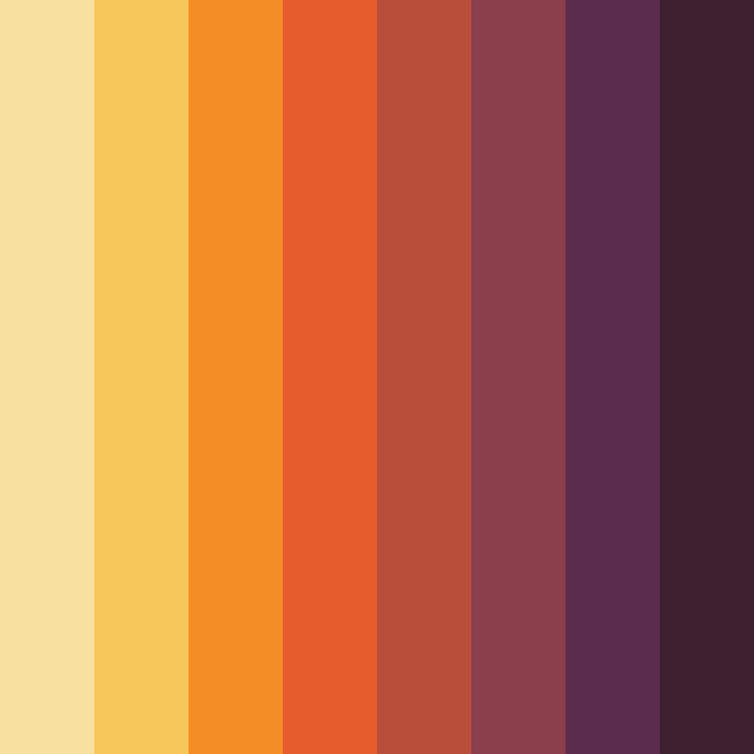 Download autumnal embrace color palette PNG image (square)