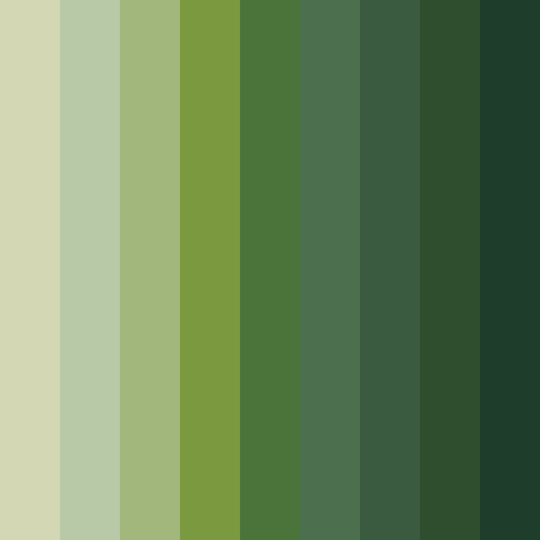 Download mossy meadow harmony color palette PNG image (square)