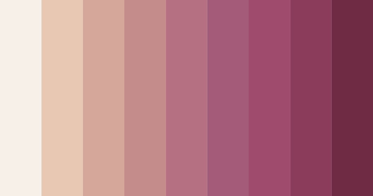 Download rosewood shades color palette PNG image (landscape)