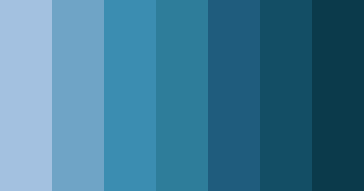Download aqua horizon color palette PNG image (landscape)