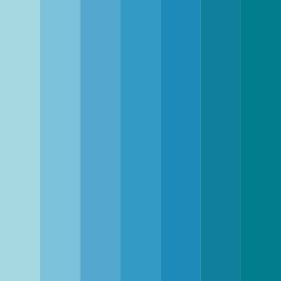 Download aqua horizon color palette PNG image (square)