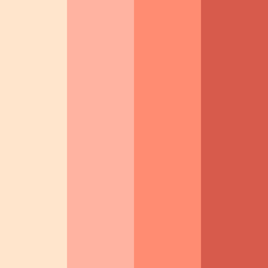 Download peachy delight color palette PNG image (square)