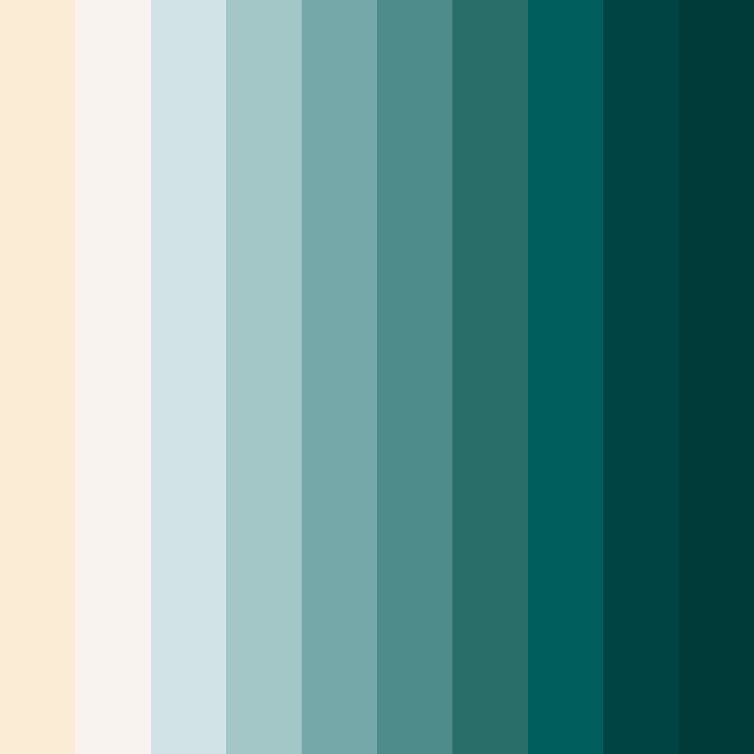 Download tropical serenity color palette PNG image (square)