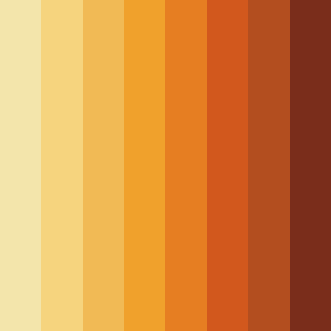 Download golden autumn blaze color palette PNG image (square)
