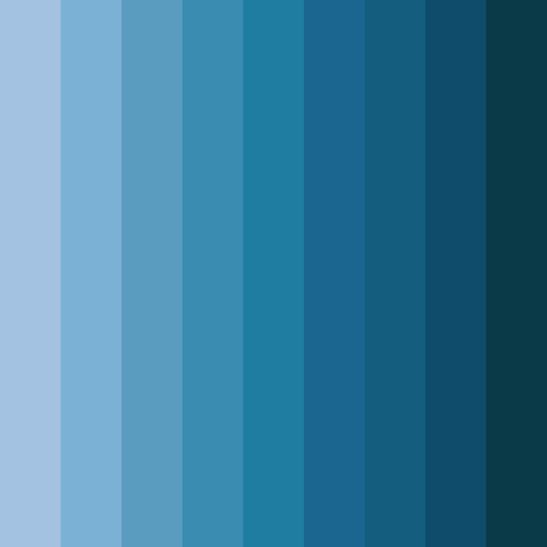Download midnight waters color palette PNG image (square)