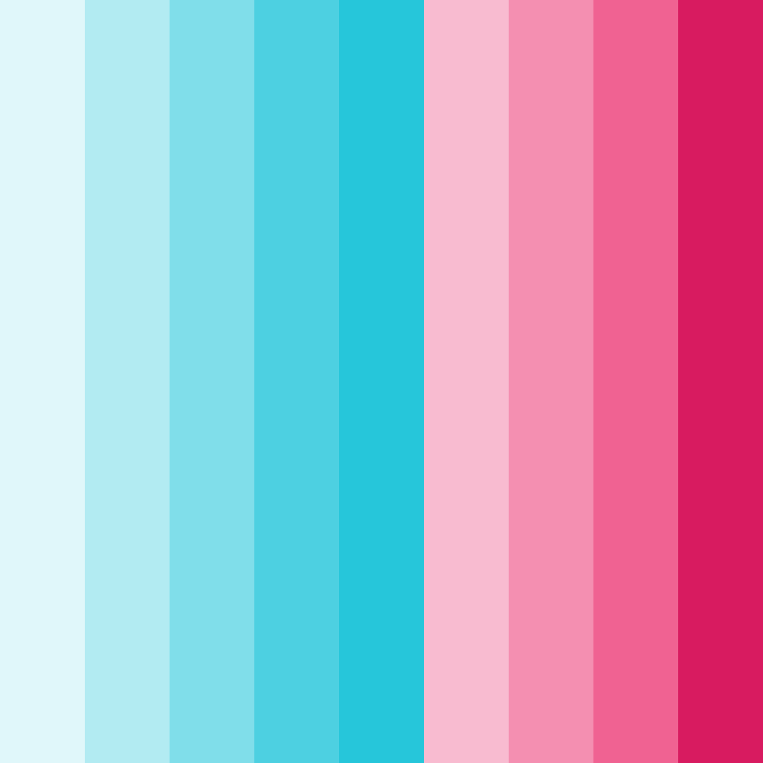 Download light blue and pink gradient color palette PNG image (square)