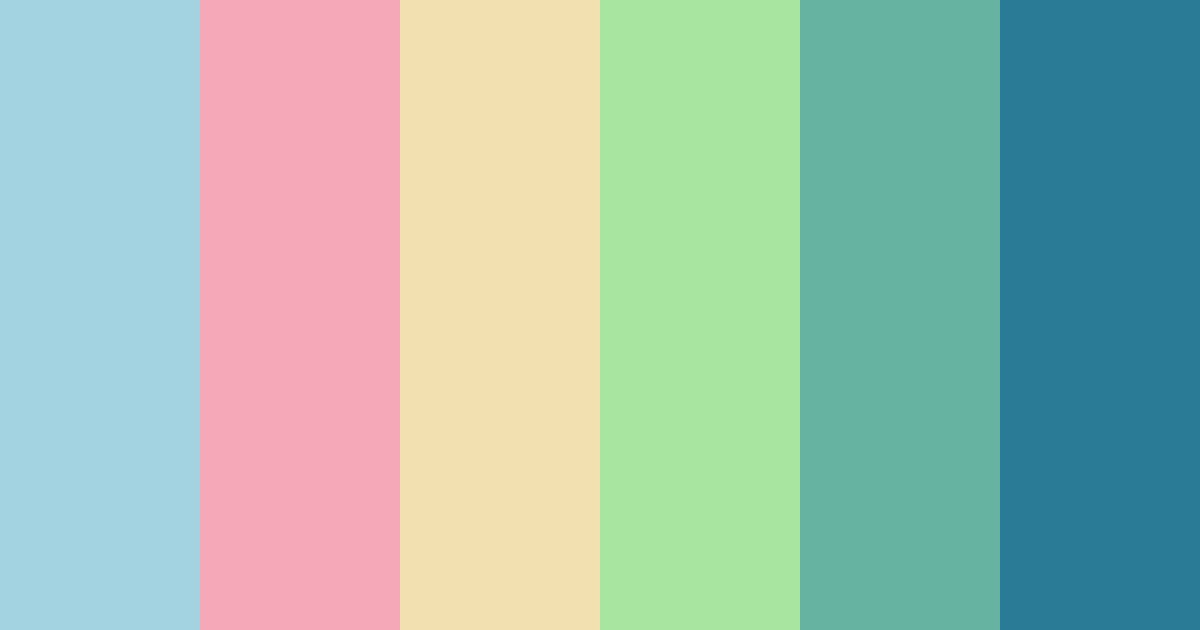 Download whimsical oasis color palette PNG image (landscape)