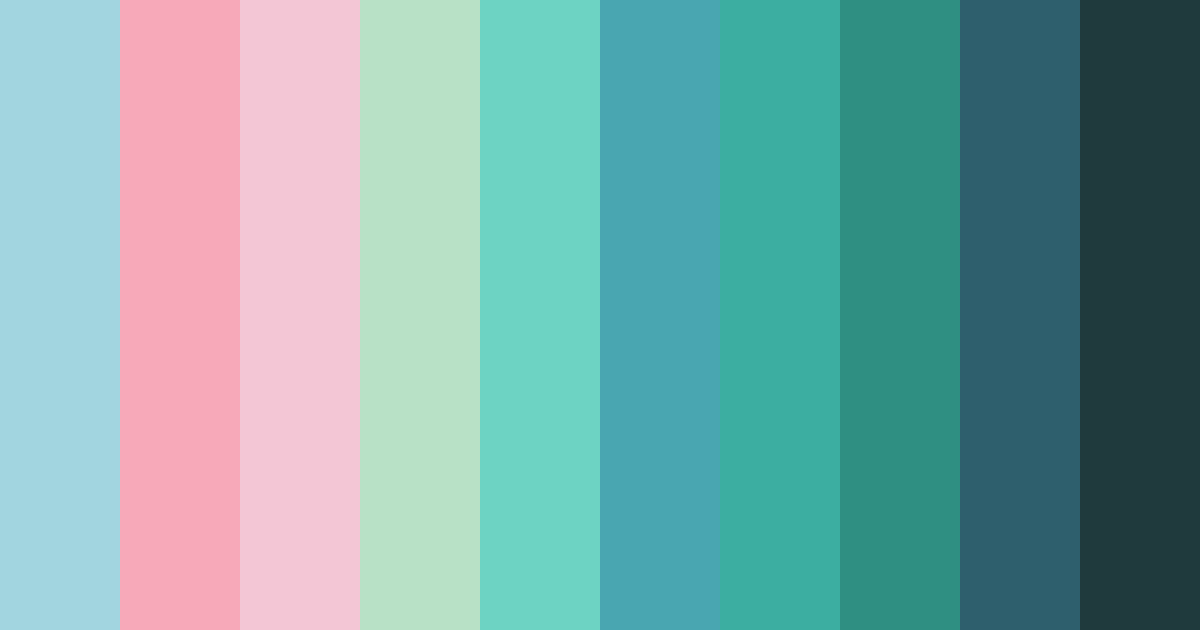 Download tropical breeze color palette PNG image (landscape)