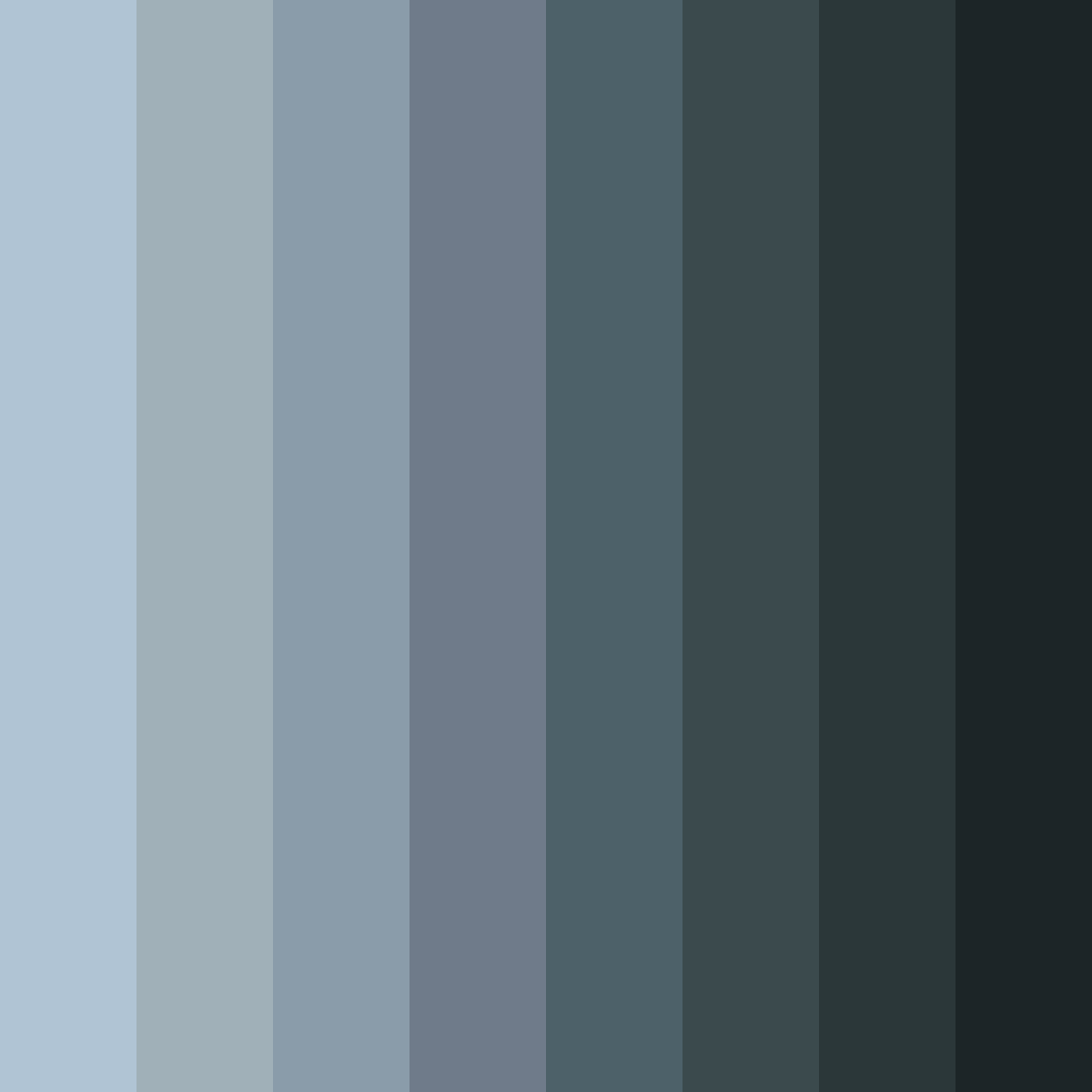 Download steel gray shades color palette PNG image (square)