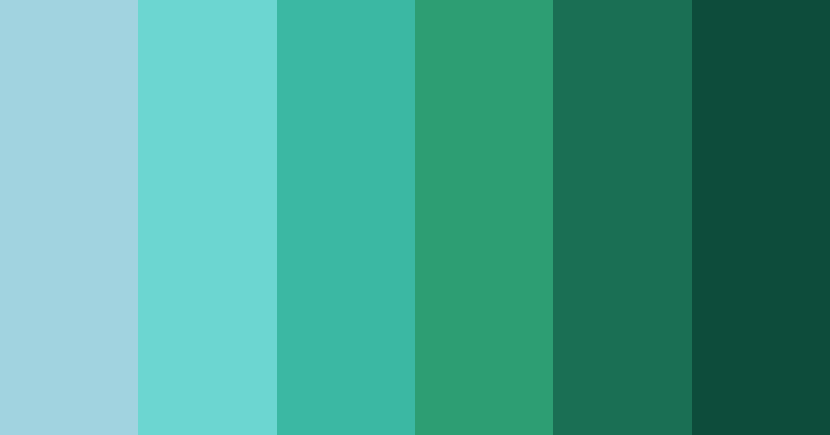 Download turquoise tides color palette PNG image (landscape)