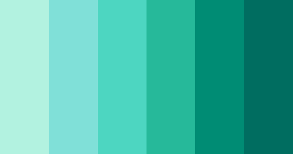 Download tropical serenity color palette PNG image (landscape)