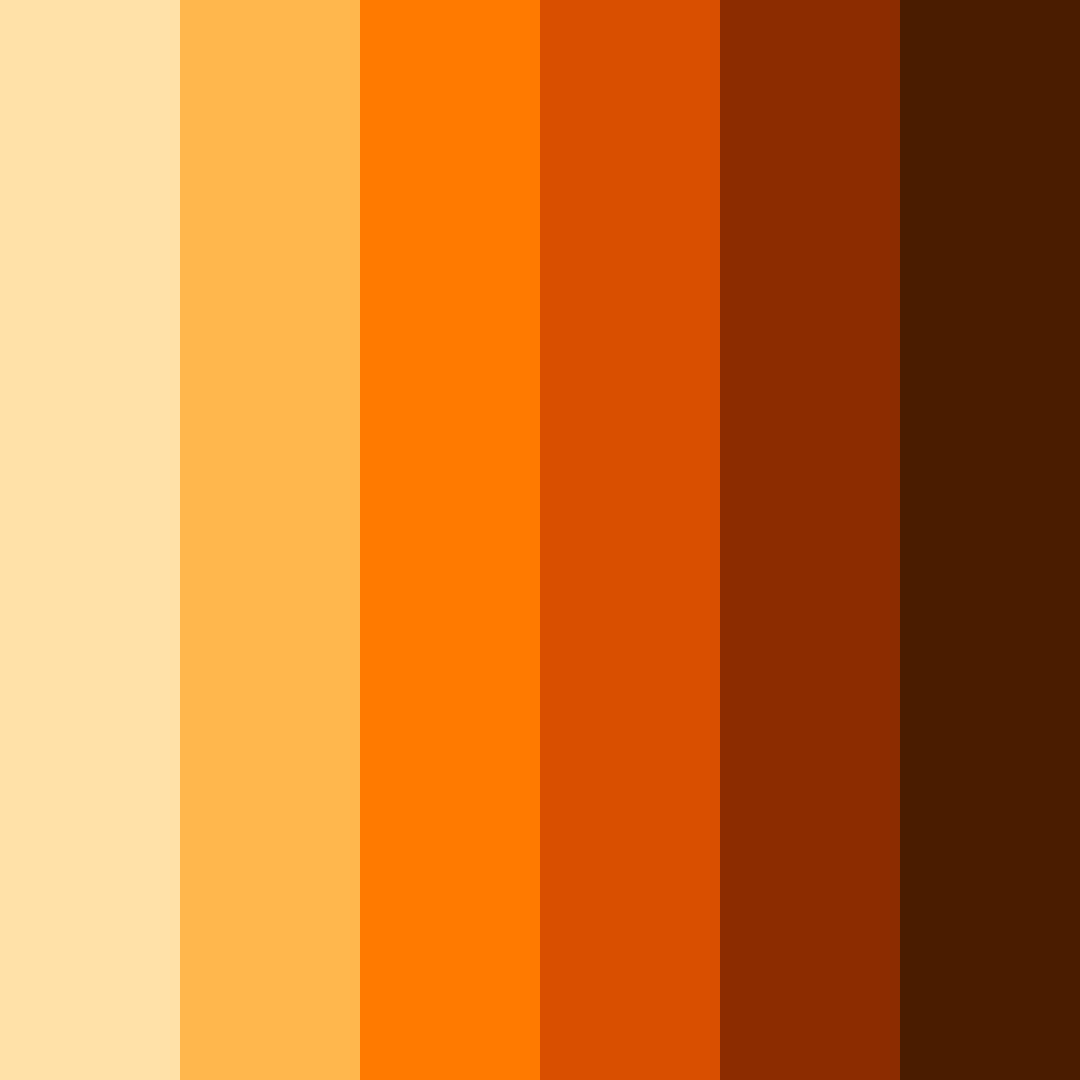 Download spicy sunrise delight color palette PNG image (square)