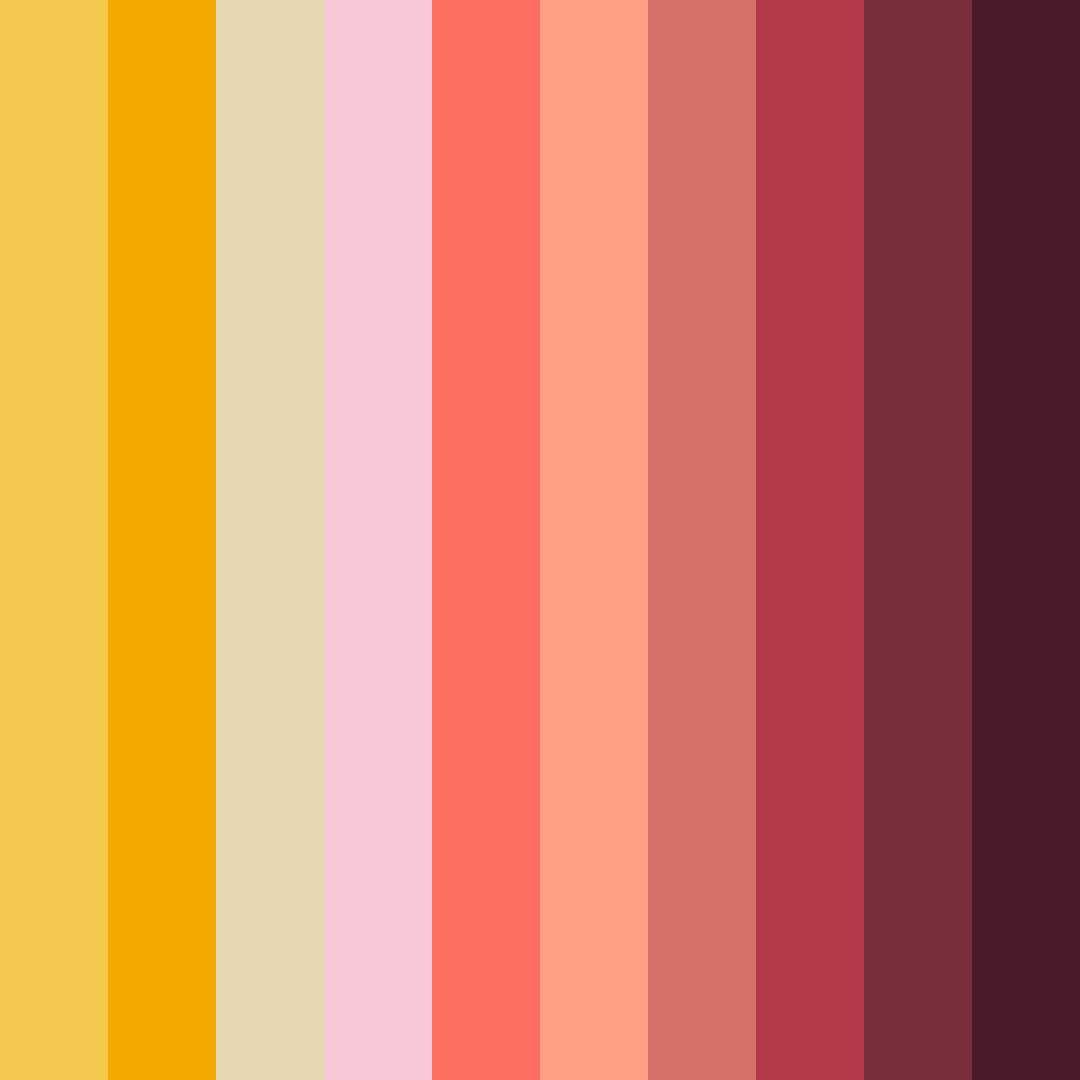 Download crabby cream delight color palette PNG image (square)