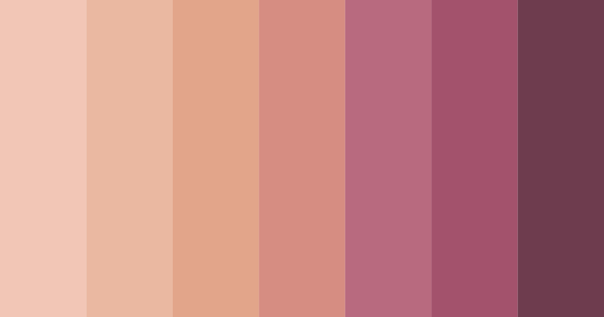 Download savory sunset blush color palette PNG image (landscape)