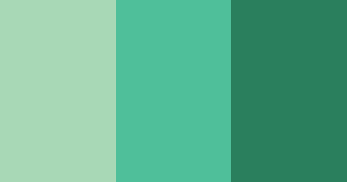 Download green sparkling color palette PNG image (landscape)