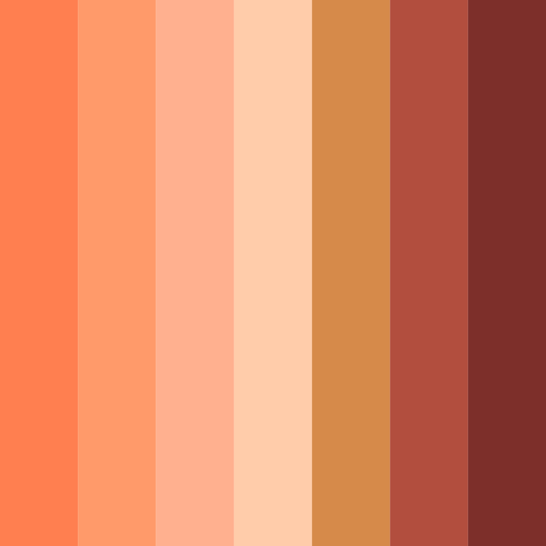Download tomato bread color palette PNG image (square)
