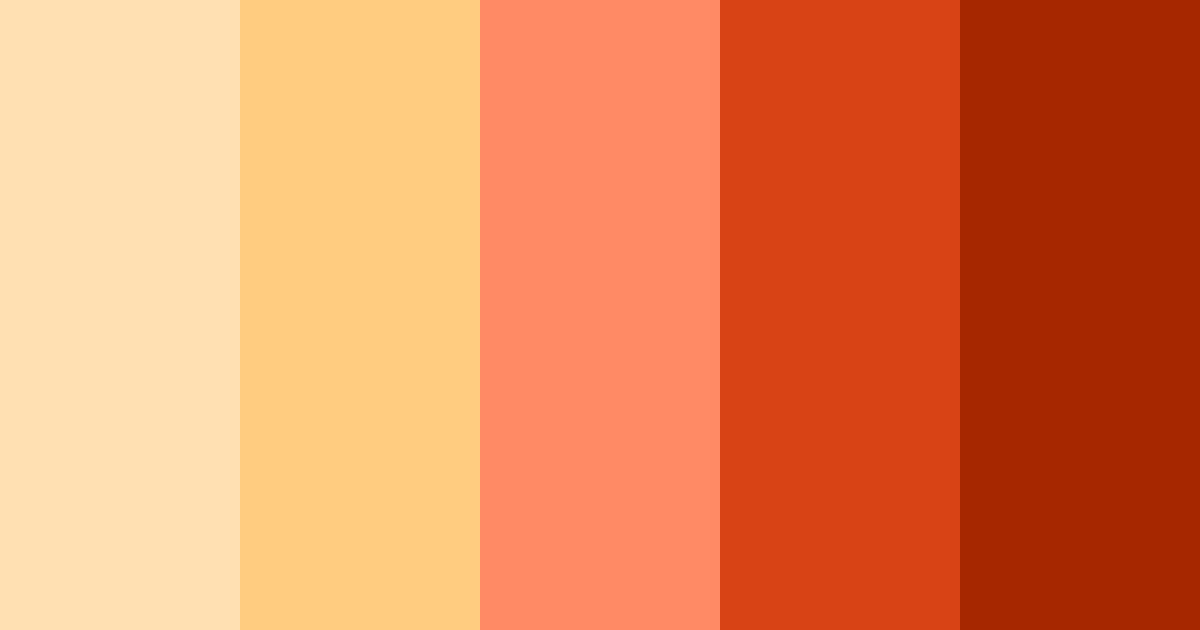 Download fiery crust fiesta color palette PNG image (landscape)