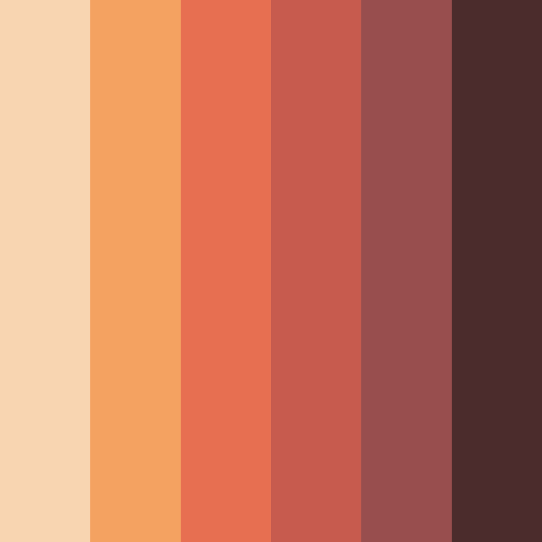 Download crimson cream delight color palette PNG image (square)
