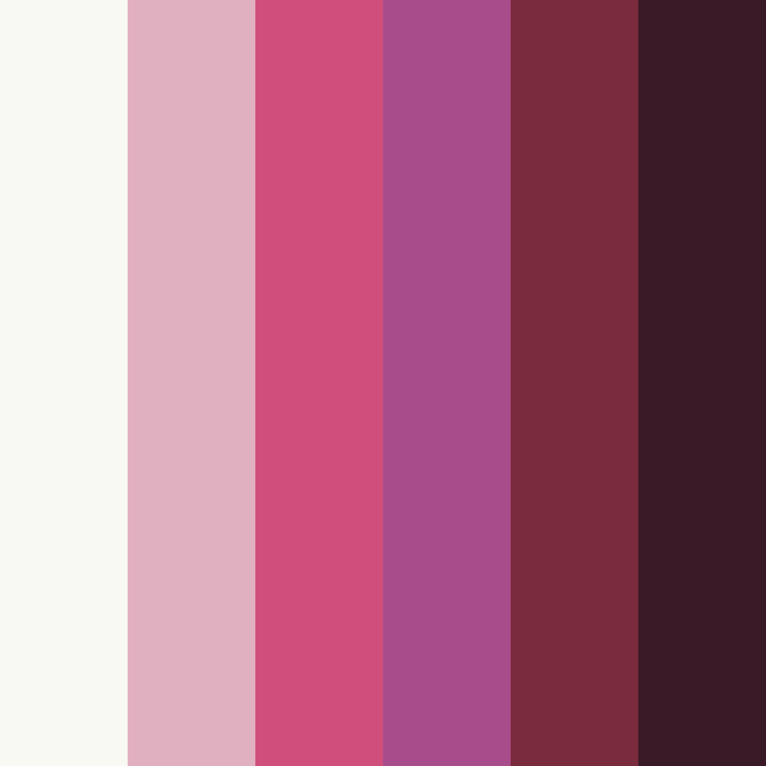 Download crimson dreams & creamy whispers color palette PNG image (square)