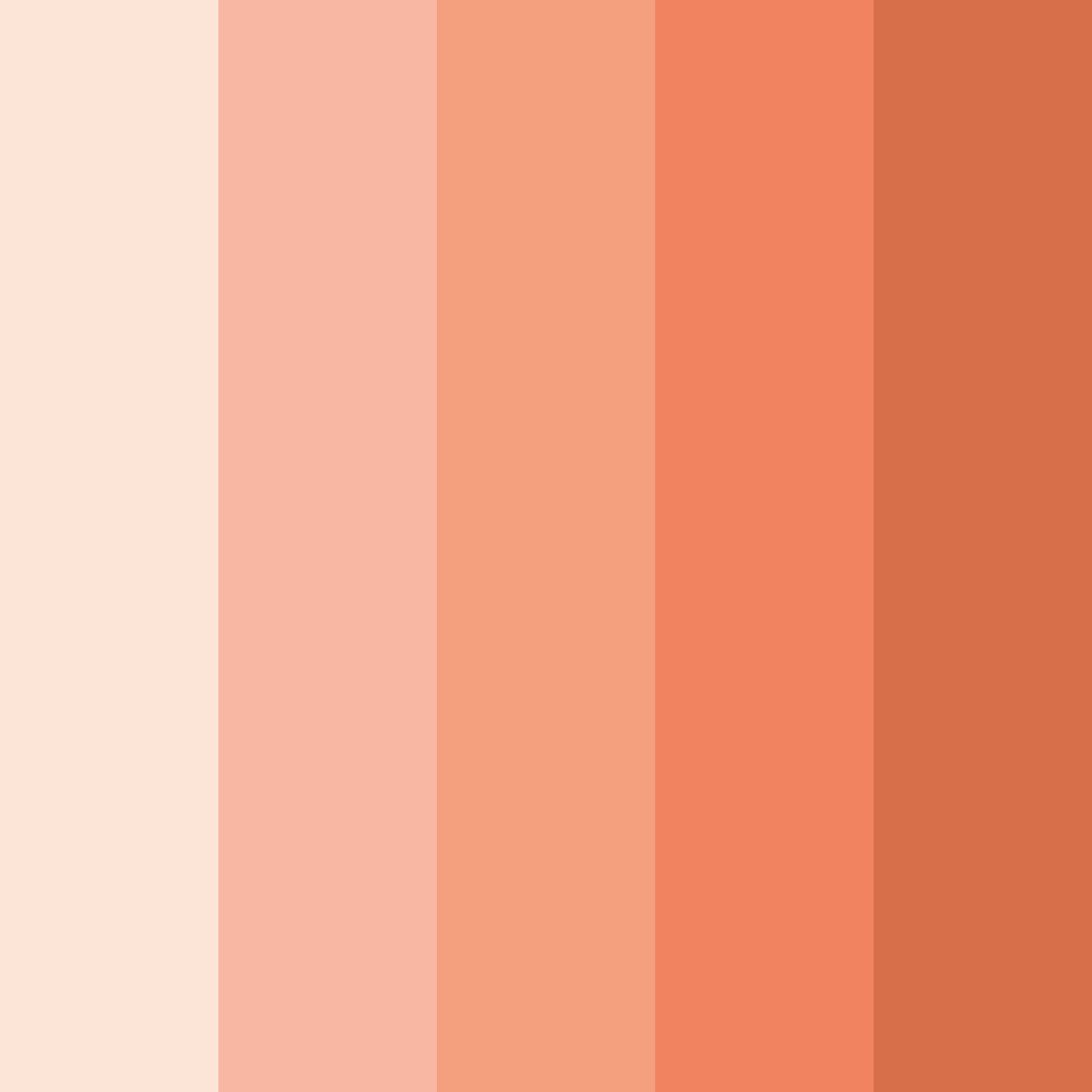 Download peachy cream color palette PNG image (square)