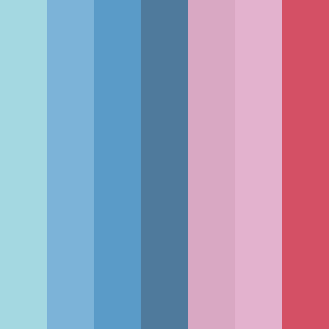 Download ciel marin rose color palette PNG image (square)