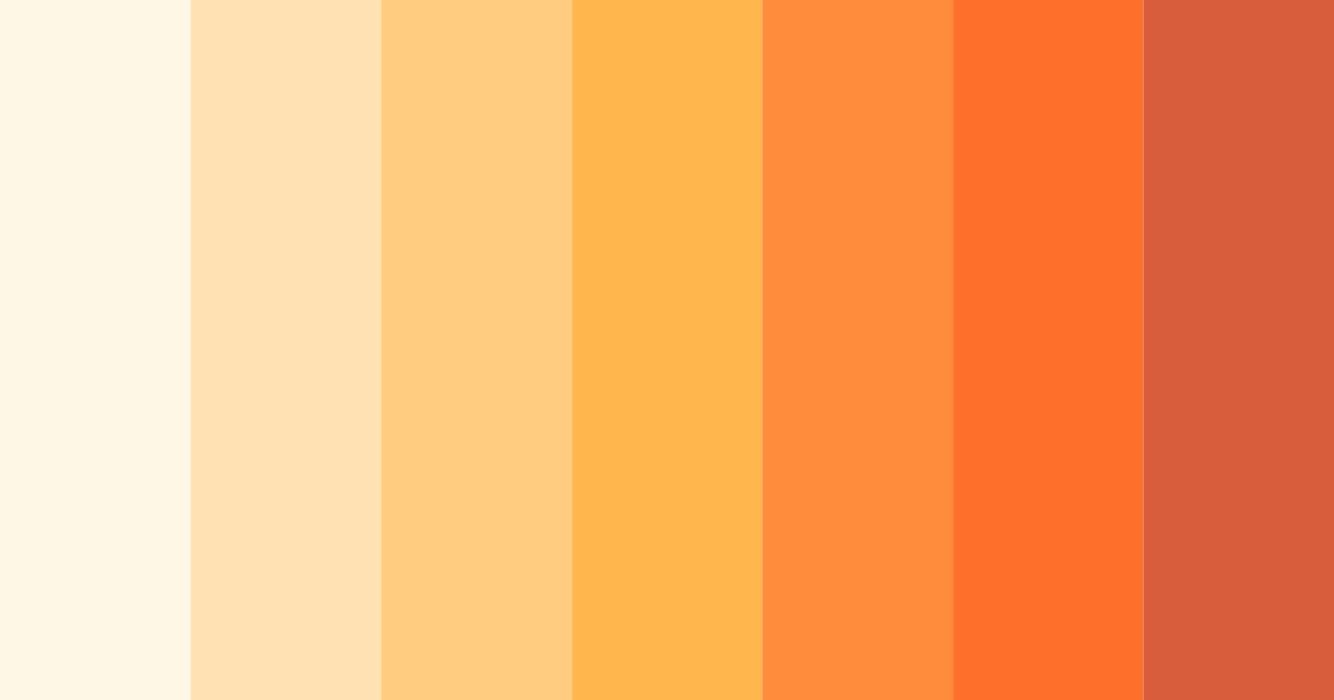 Download creamy sunset color palette PNG image (landscape)