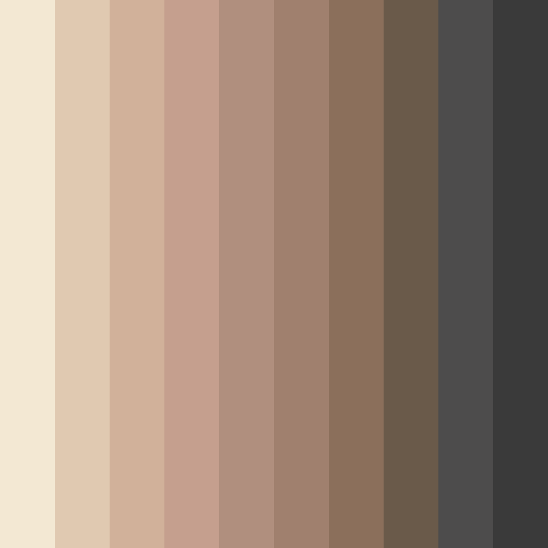 Download brown milk tea color palette PNG image (square)