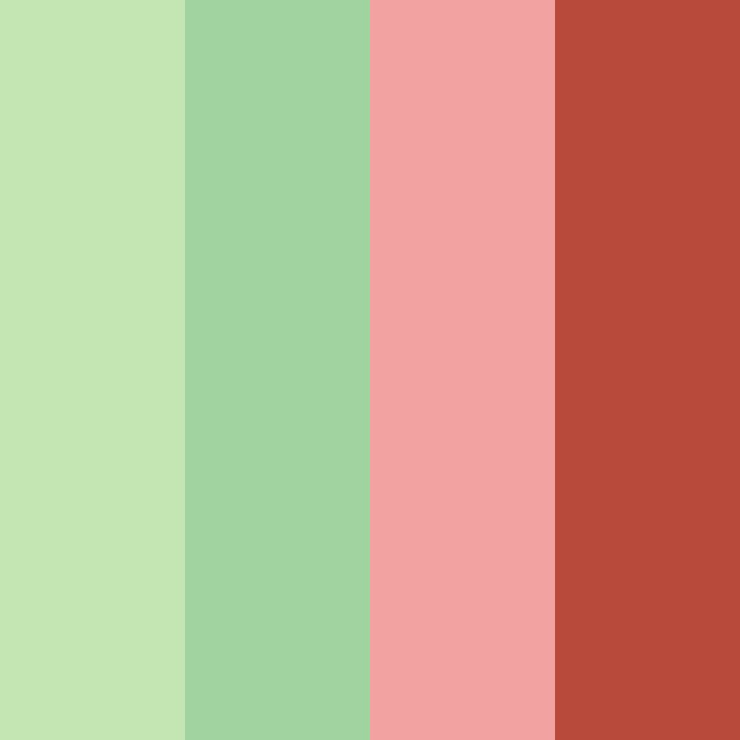 Download sushi sunset color palette PNG image (square)