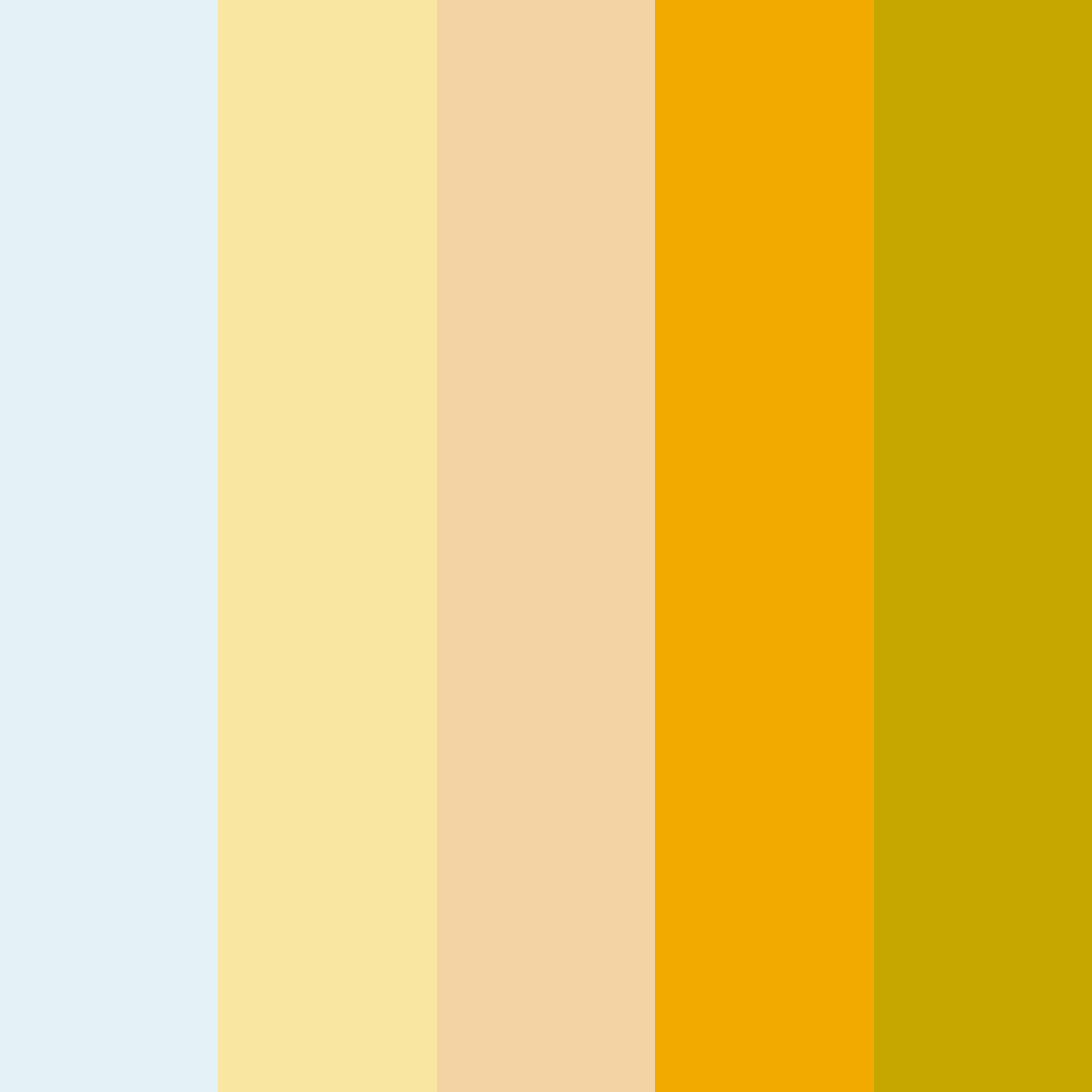 Download lemon zest breeze color palette PNG image (square)