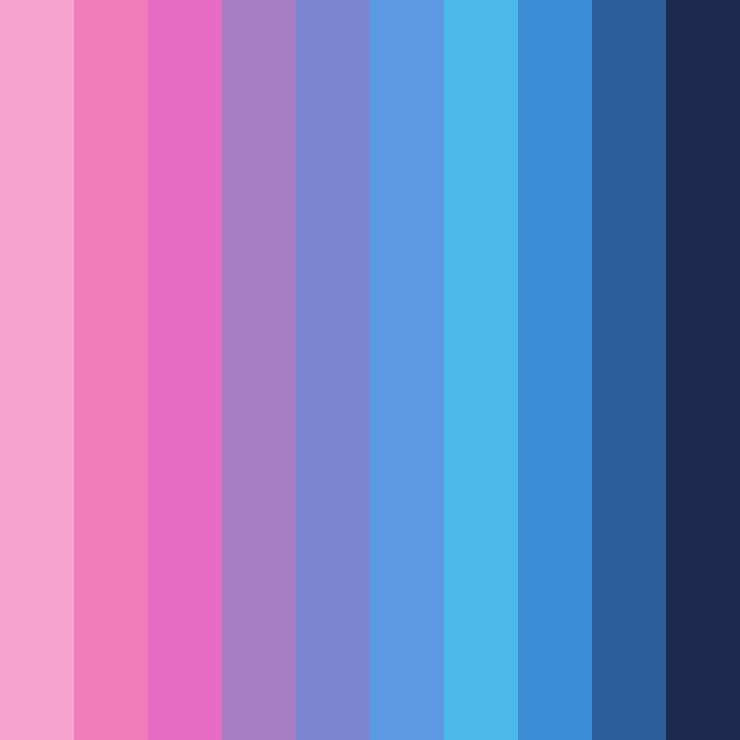 Download neon pink dream color palette PNG image (square)