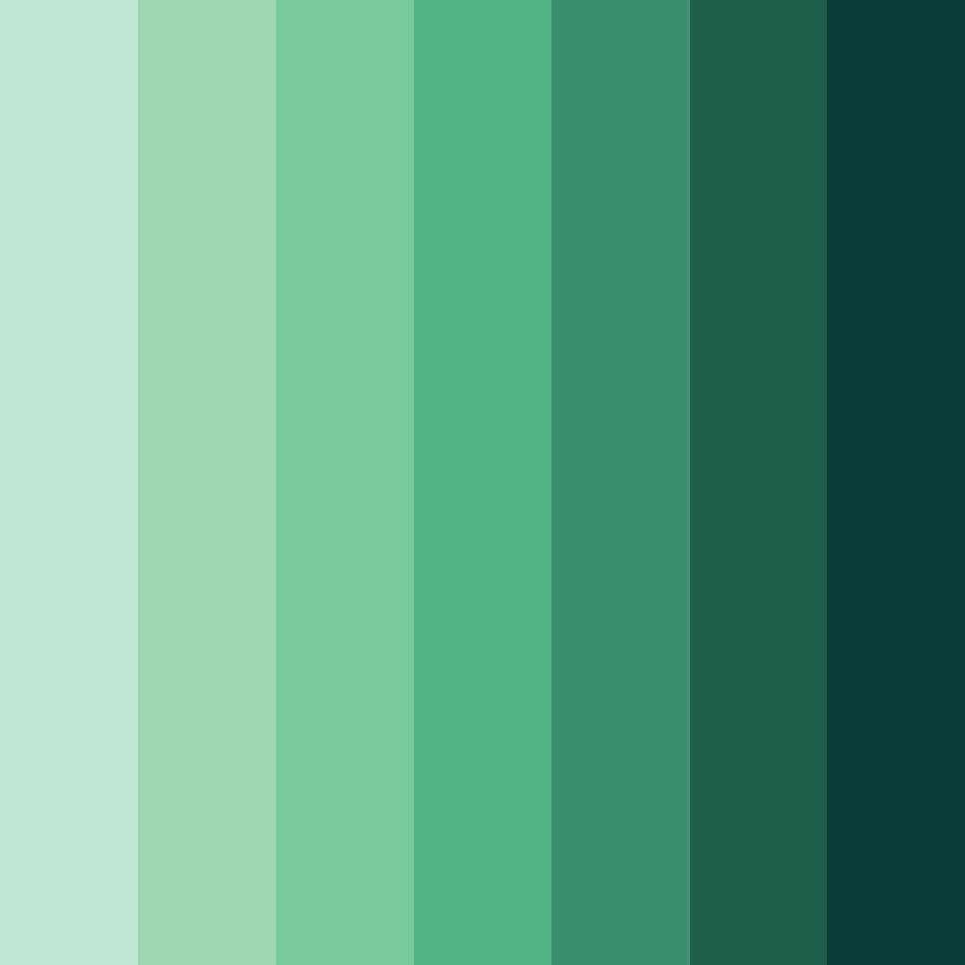 Download emerald essence color palette PNG image (square)
