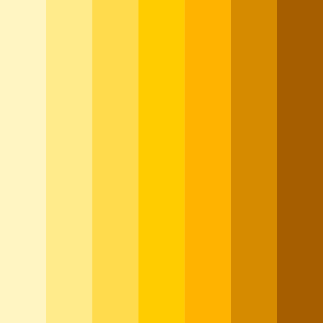 Download yellow sunshine color palette PNG image (square)