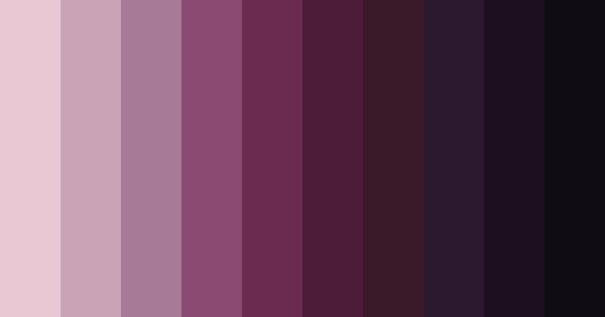 Download enchanted ember twilight color palette PNG image (landscape)