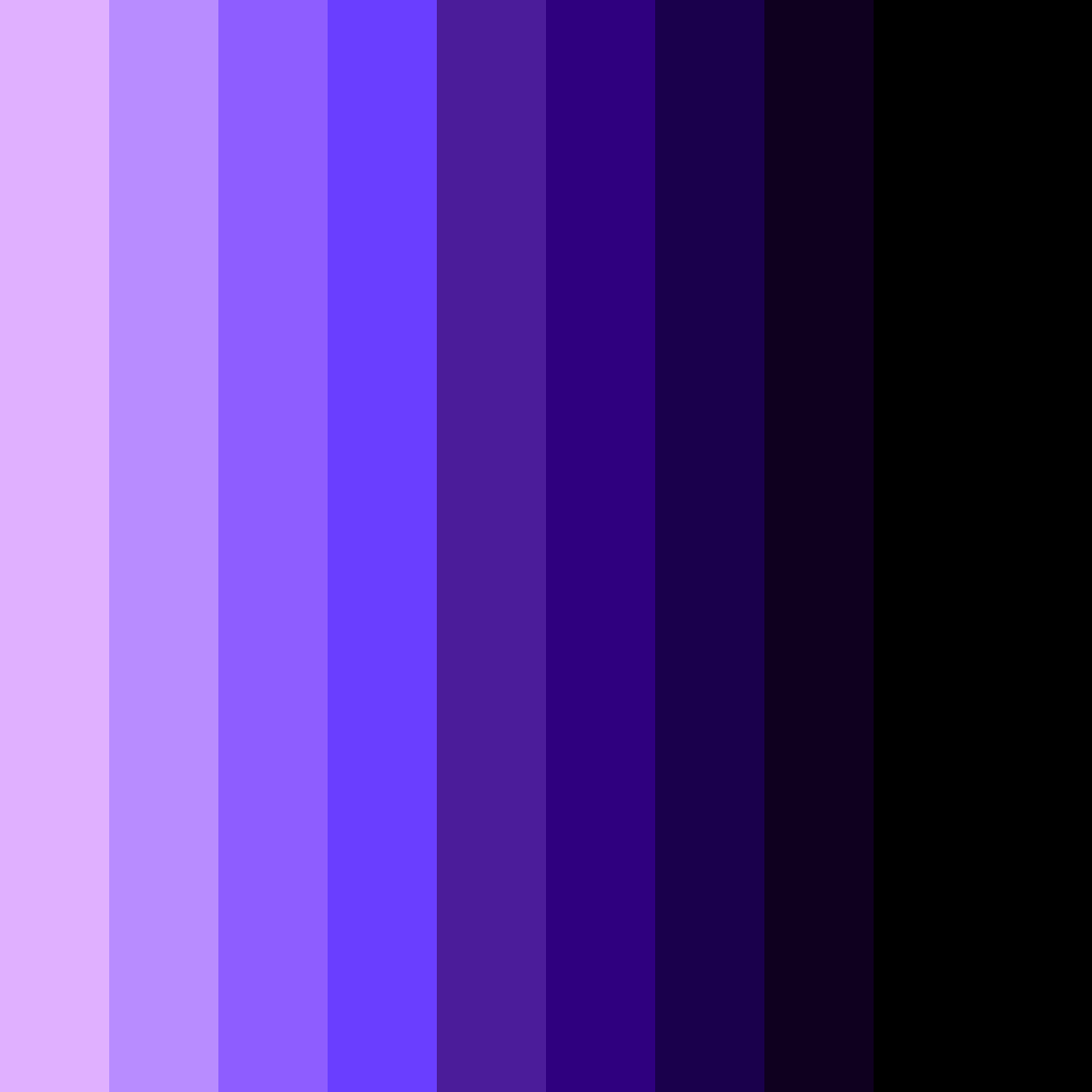 Download neon purple to black color palette PNG image (square)