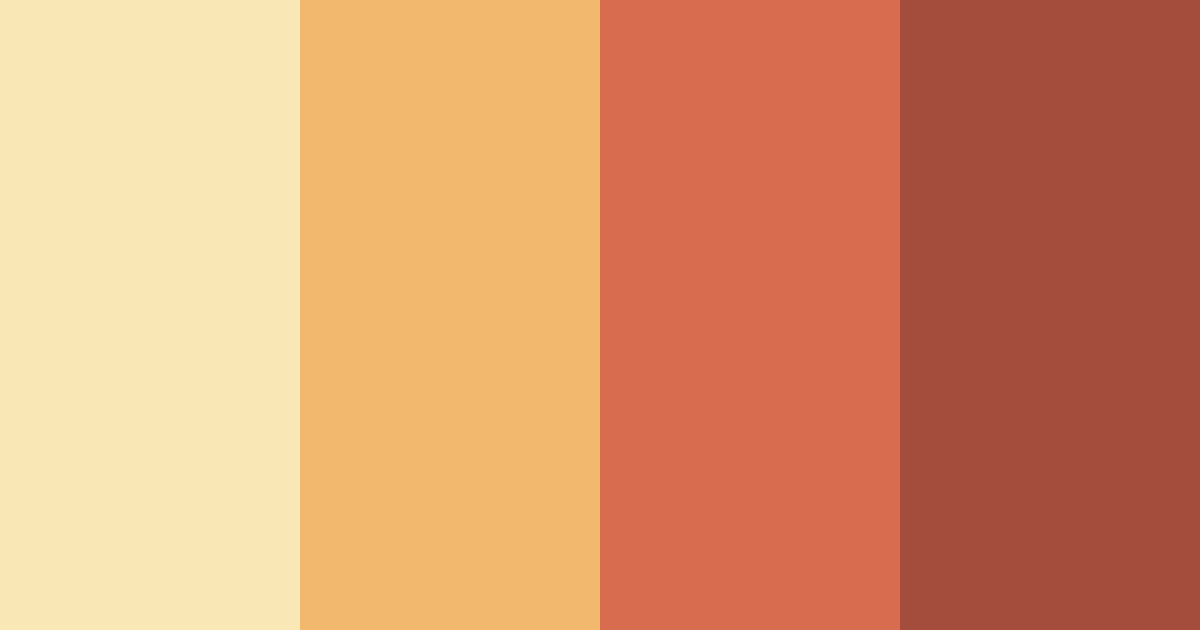 Download festive orange color palette PNG image (landscape)