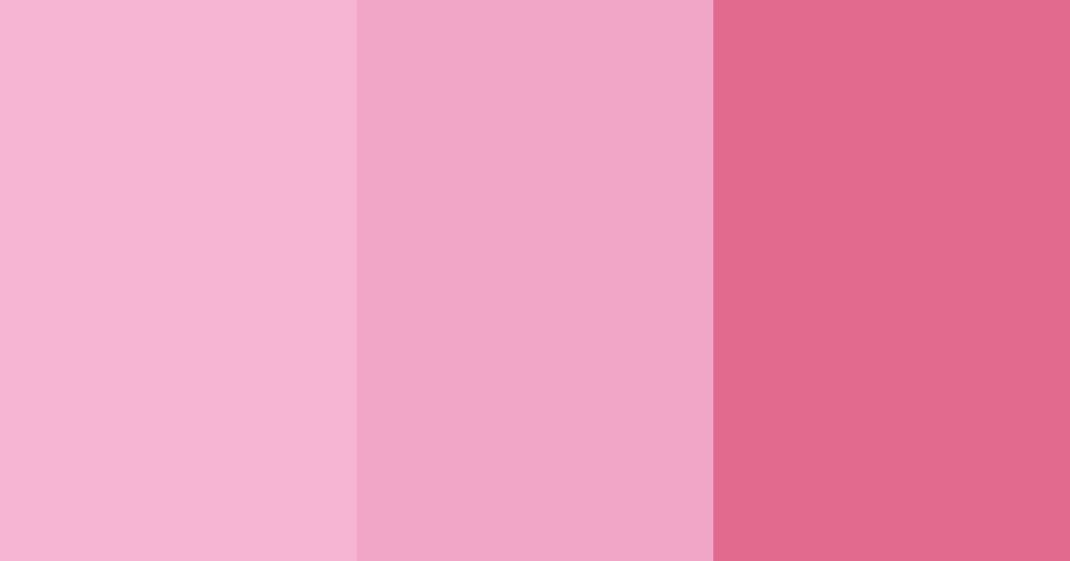 Download pink flower color palette PNG image (landscape)