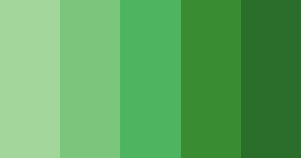Download verdant harmony color palette PNG image (landscape)