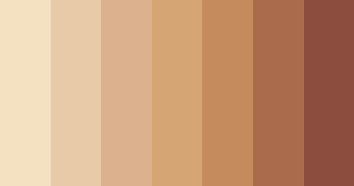 Download beige dream color palette PNG image (landscape)