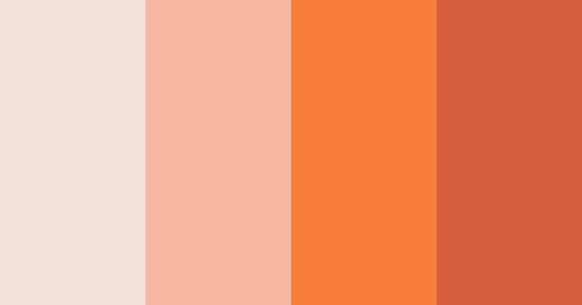 Download peachy sunset color palette PNG image (landscape)