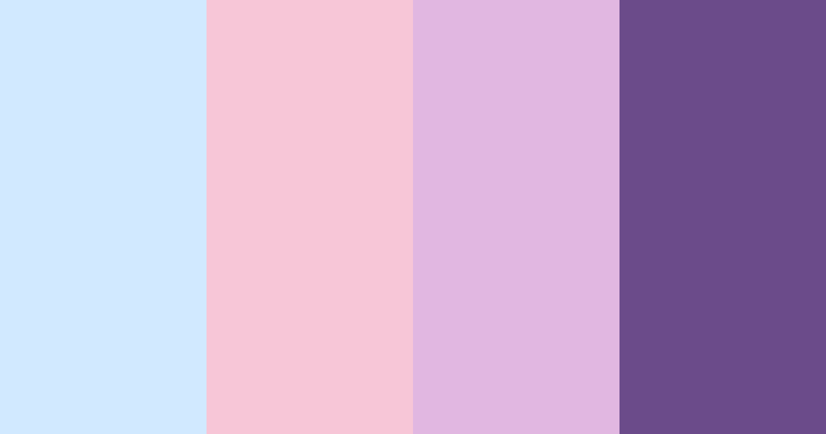 Download shades of blue and pink color palette PNG image (landscape)