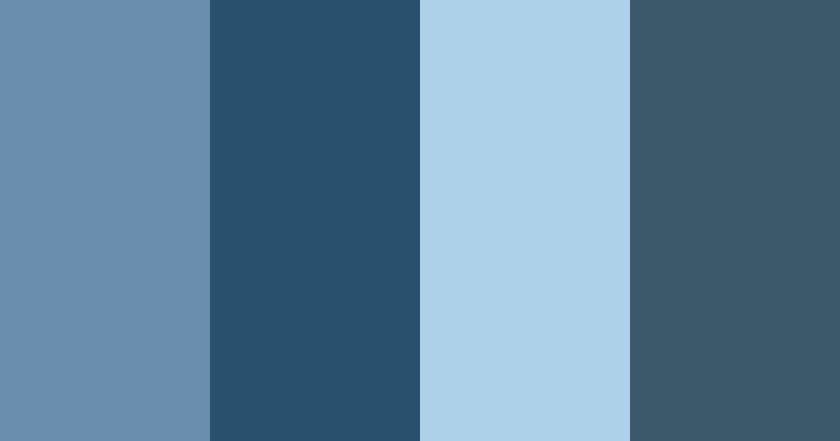 Download ocean blues color palette PNG image (landscape)