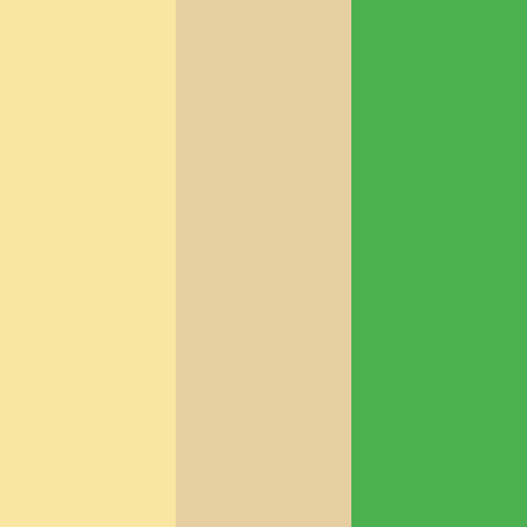 Download golden cream green color palette PNG image (square)