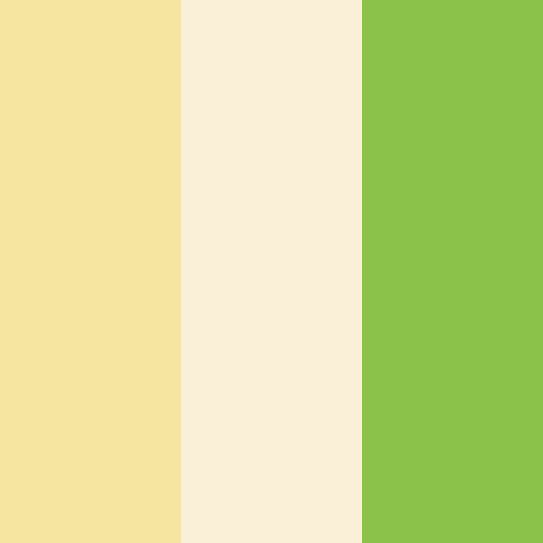 Download golden cream green color palette PNG image (square)