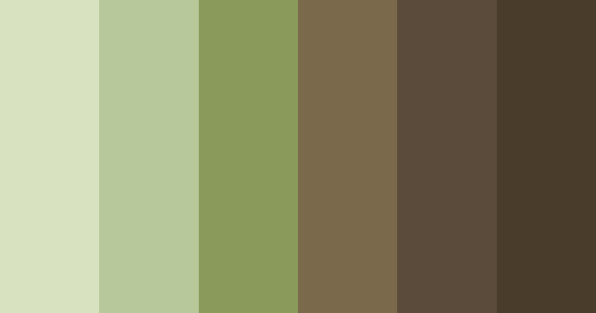 Download shades of brown color palette PNG image (landscape)