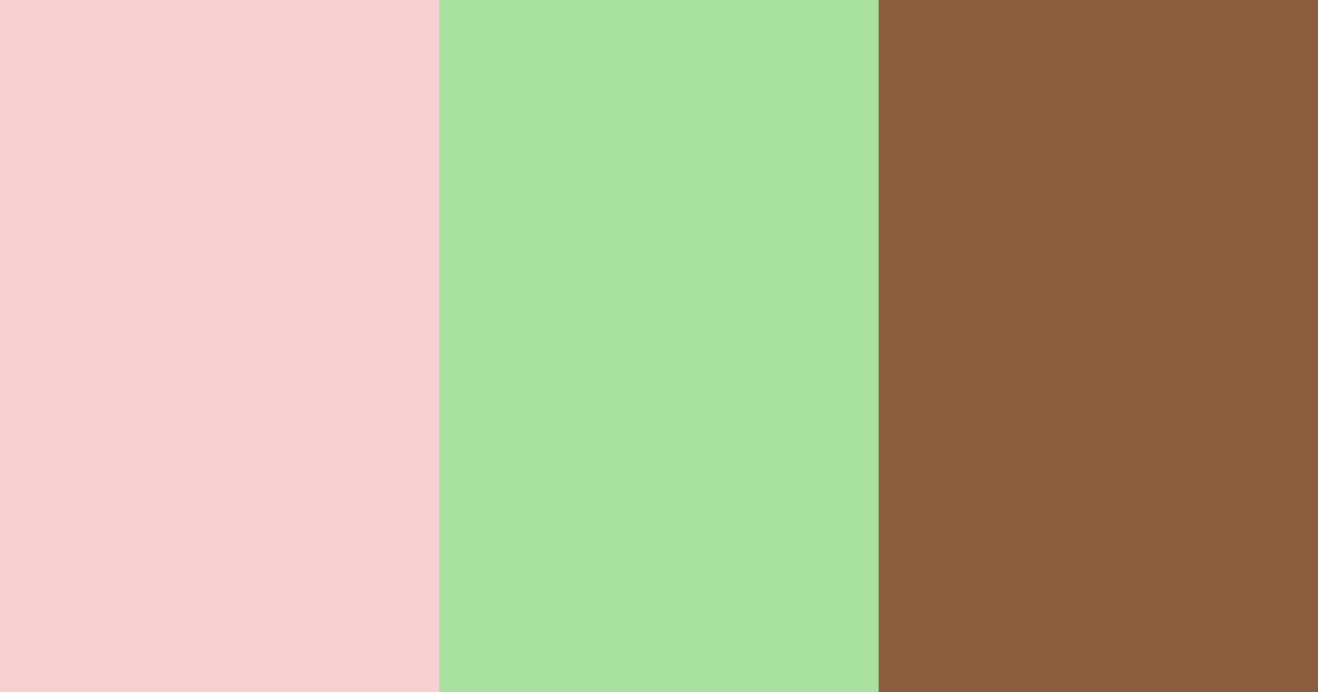 Download pink green brown white color palette PNG image (landscape)