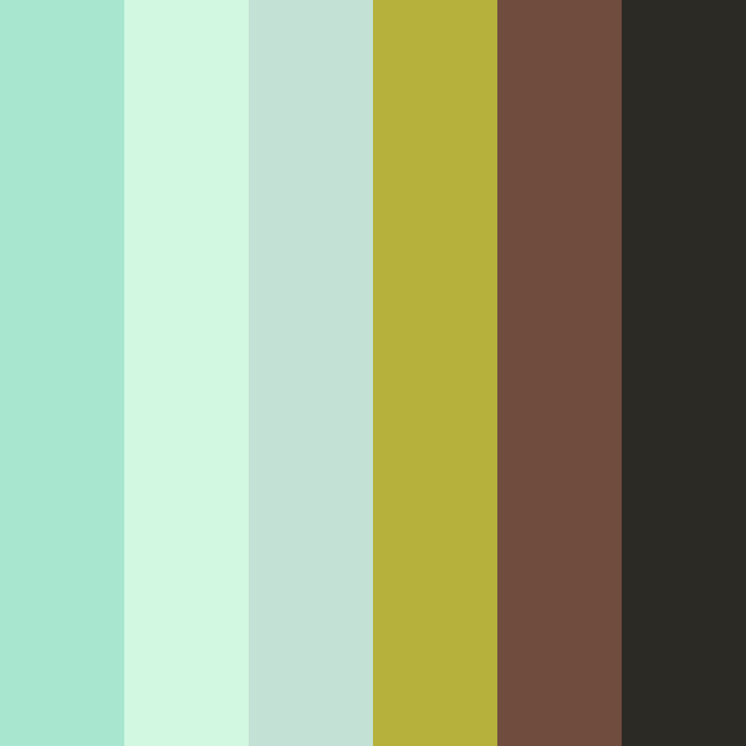 Download minty cocoa delight color palette PNG image (square)