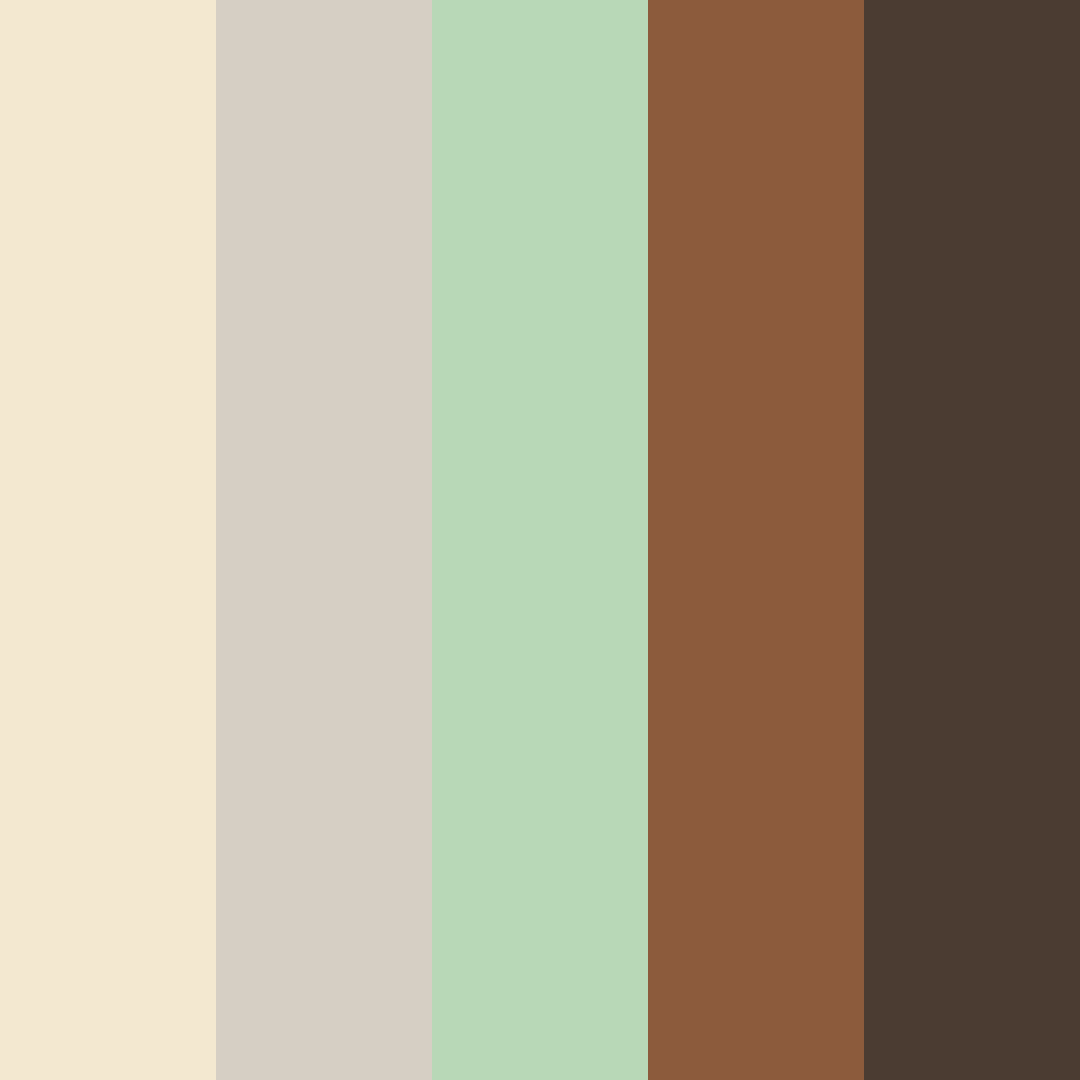 Download brown shades color palette PNG image (square)