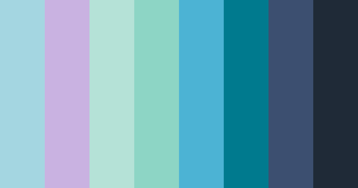 Download oceanic dreamscape color palette PNG image (landscape)