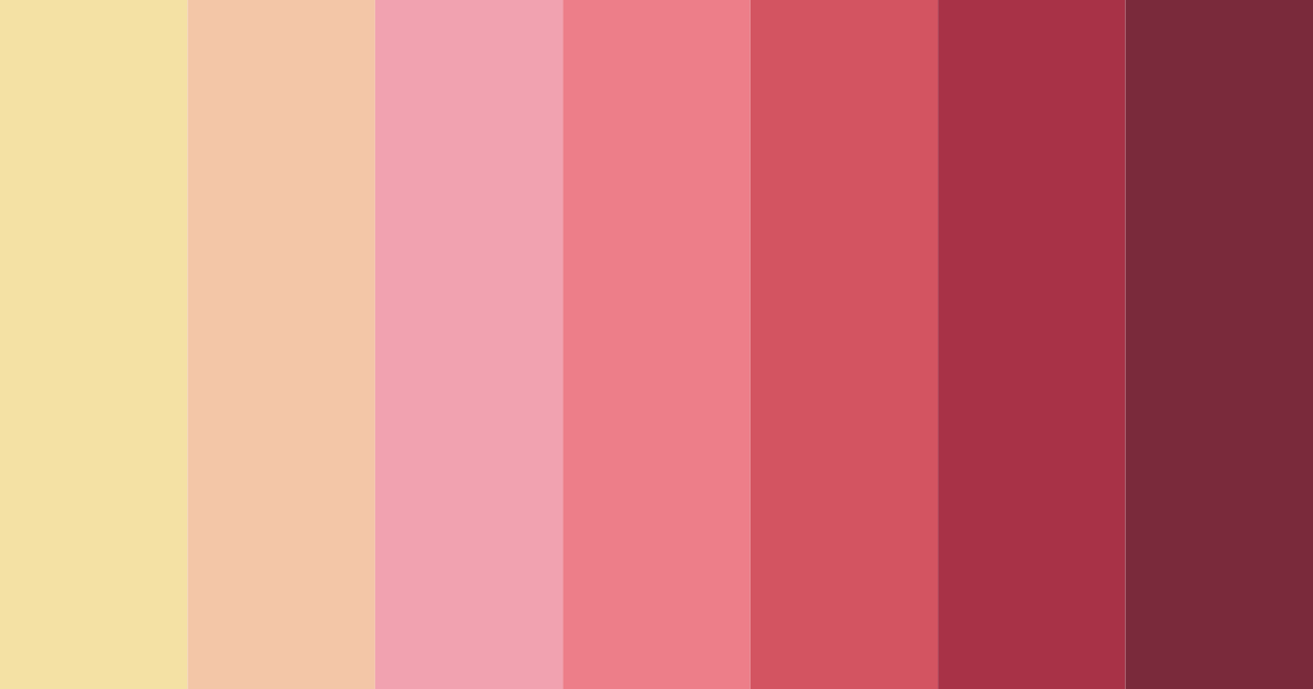 Download blushing sunset color palette PNG image (landscape)